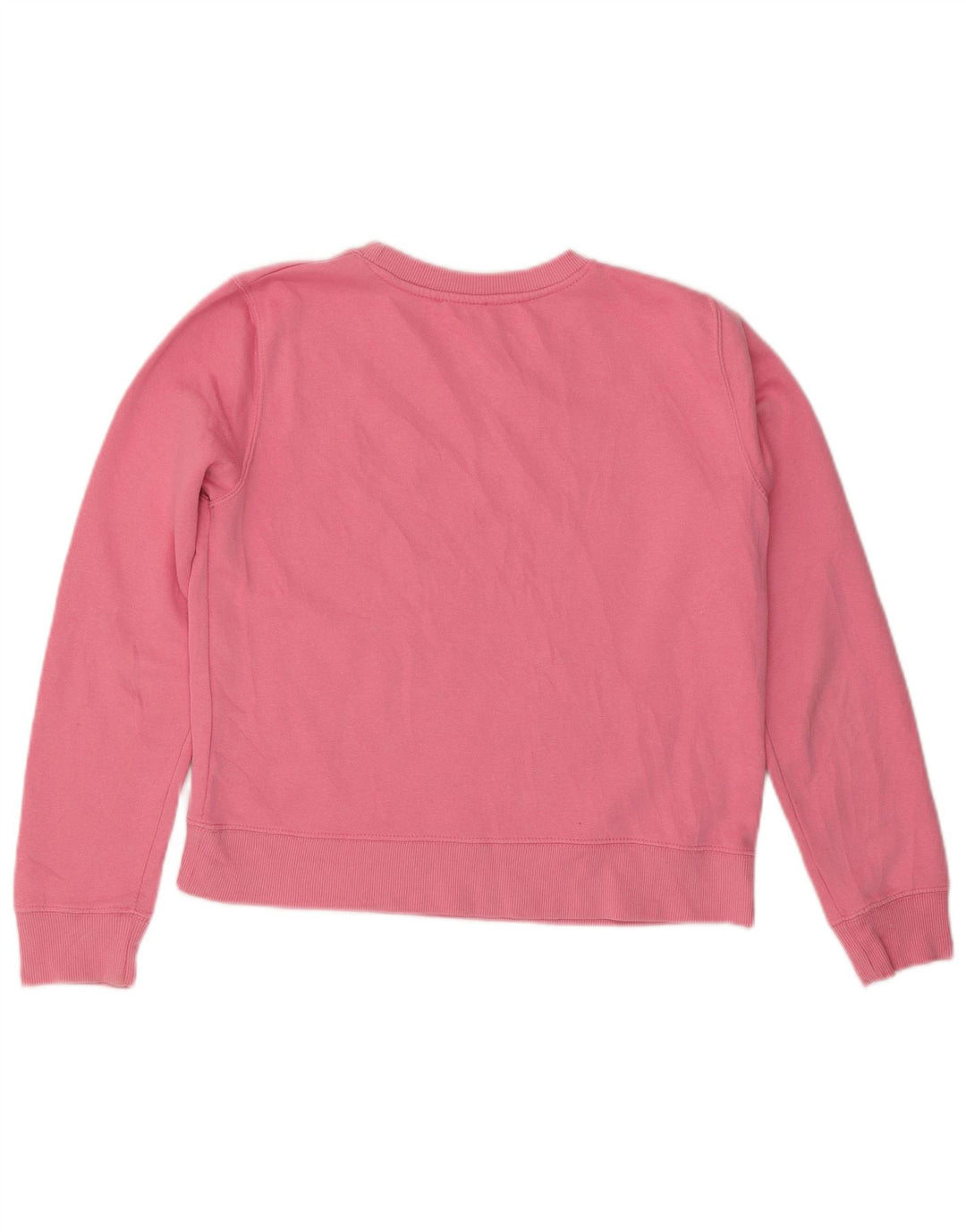 ZARA Mujer Sudadera Gráfica Jumper UK 44 Algodón Rosa Medio