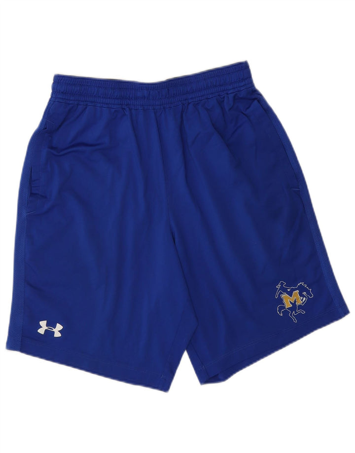UNDER ARMOUR Pantalones cortos deportivos Heat Gear para hombre azul medio