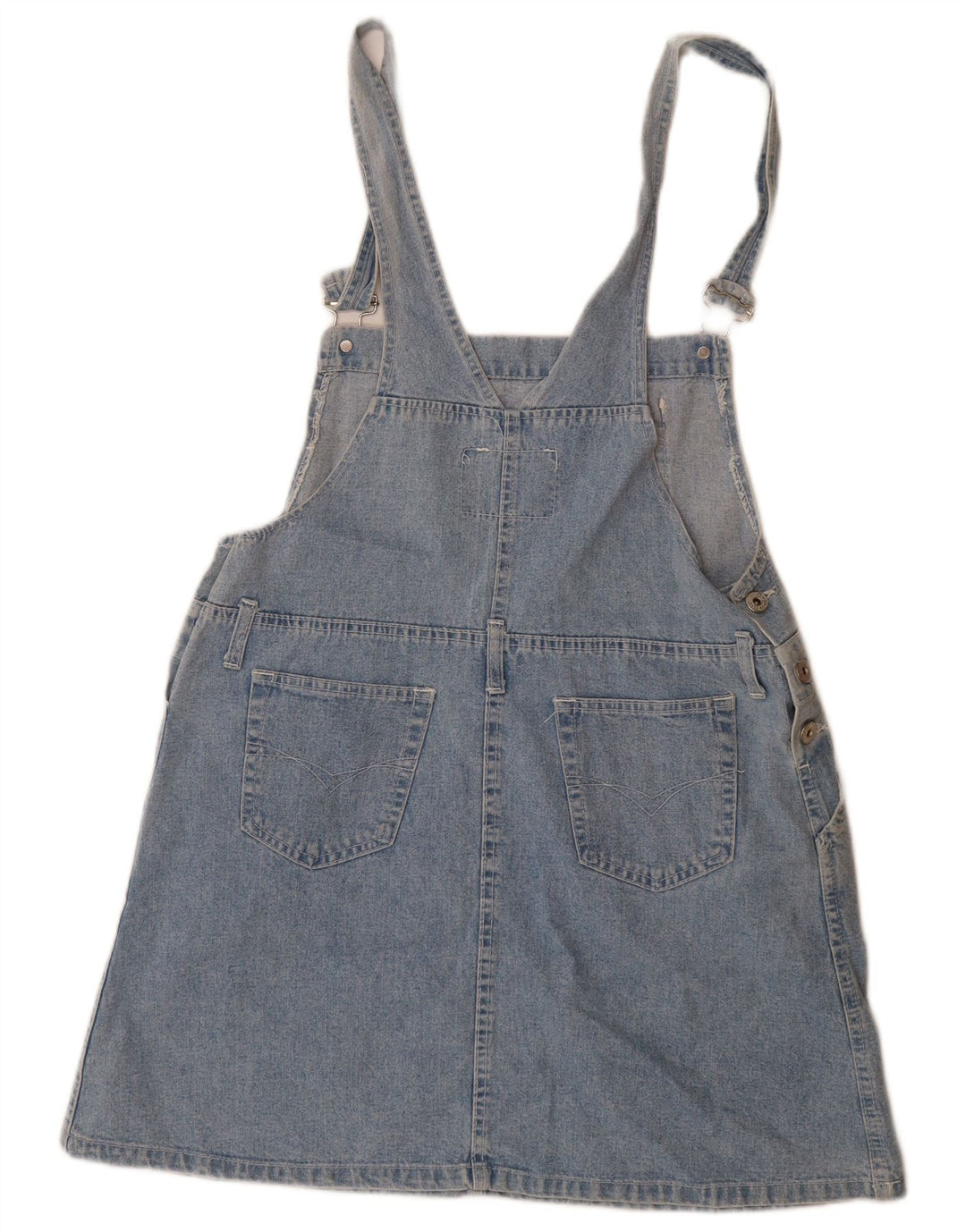 VINTAGE Falda vaquera Dungaree para niñas 15-16 años W34 Azul