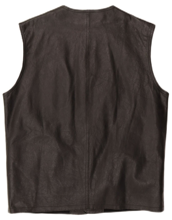 Chaleco de cuero para hombre Arsenal UK 38 Medium Black