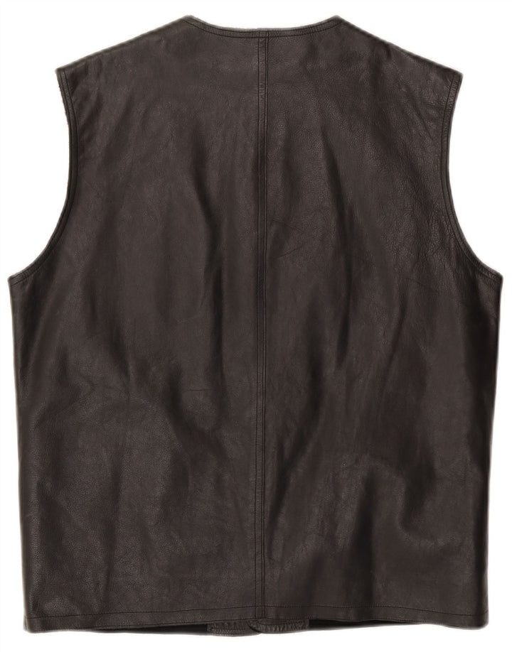 Chaleco de cuero para hombre Arsenal UK 38 Medium Black