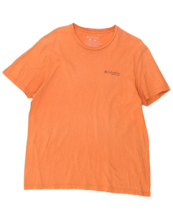 Columbia Camiseta gráfica para hombre Top grande de algodón naranja