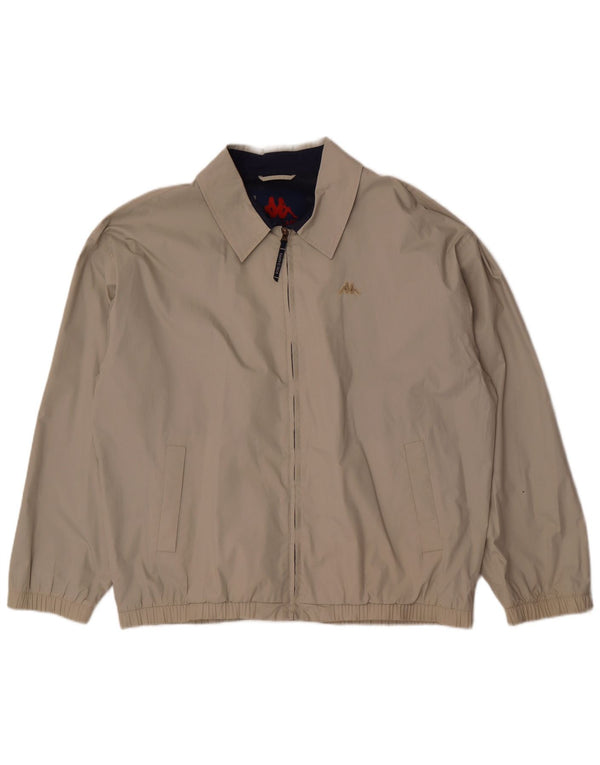 Kappa Chaqueta Bomber para Hombre UK 44 2XL Beige Poliéster