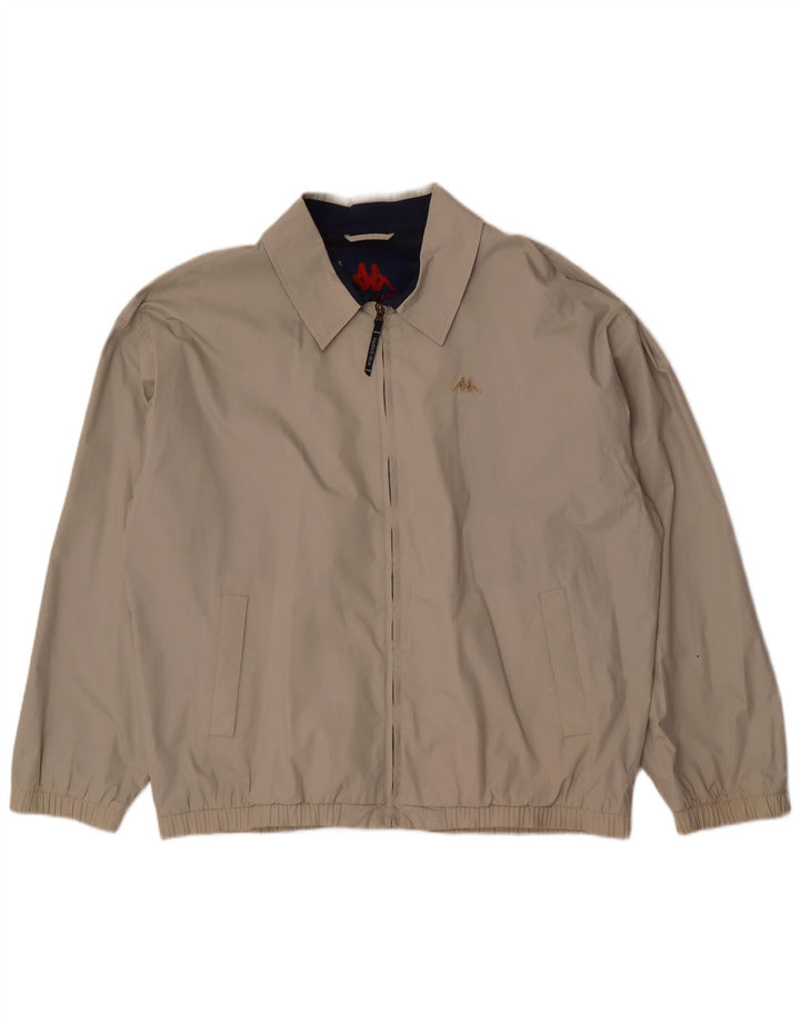 Kappa Chaqueta Bomber para Hombre UK 44 2XL Beige Poliéster