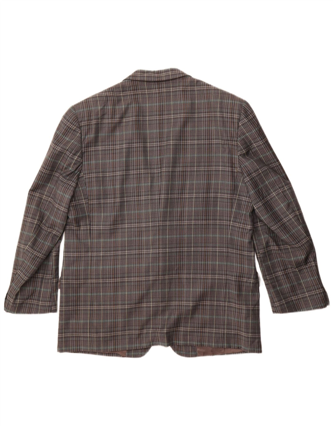 Gianluca Lorenzi Chaqueta tipo blazer de 2 botones para hombre IT 56 3XL Lana a cuadros gris