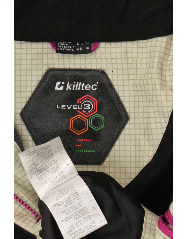 Killtec Cortavientos Niña 15-16 Años Beige Cuadros Poliéster