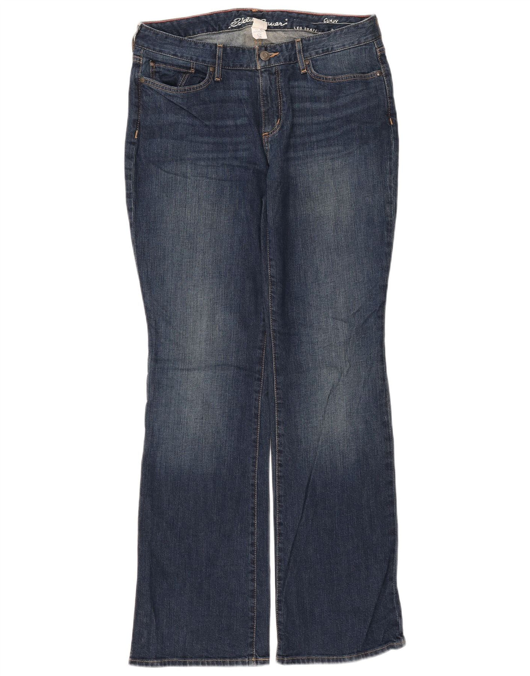 Eddie Bauer Jeans Curvy Bootcut para Mujer US 10 Grande W32 L33 Algodón Azul