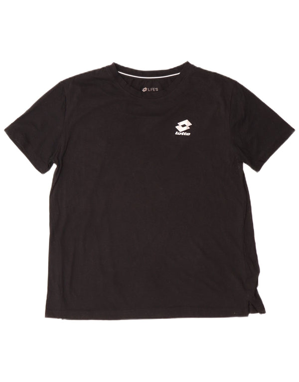 LOTTO Camiseta para mujer Top UK 46 Large Algodón negro