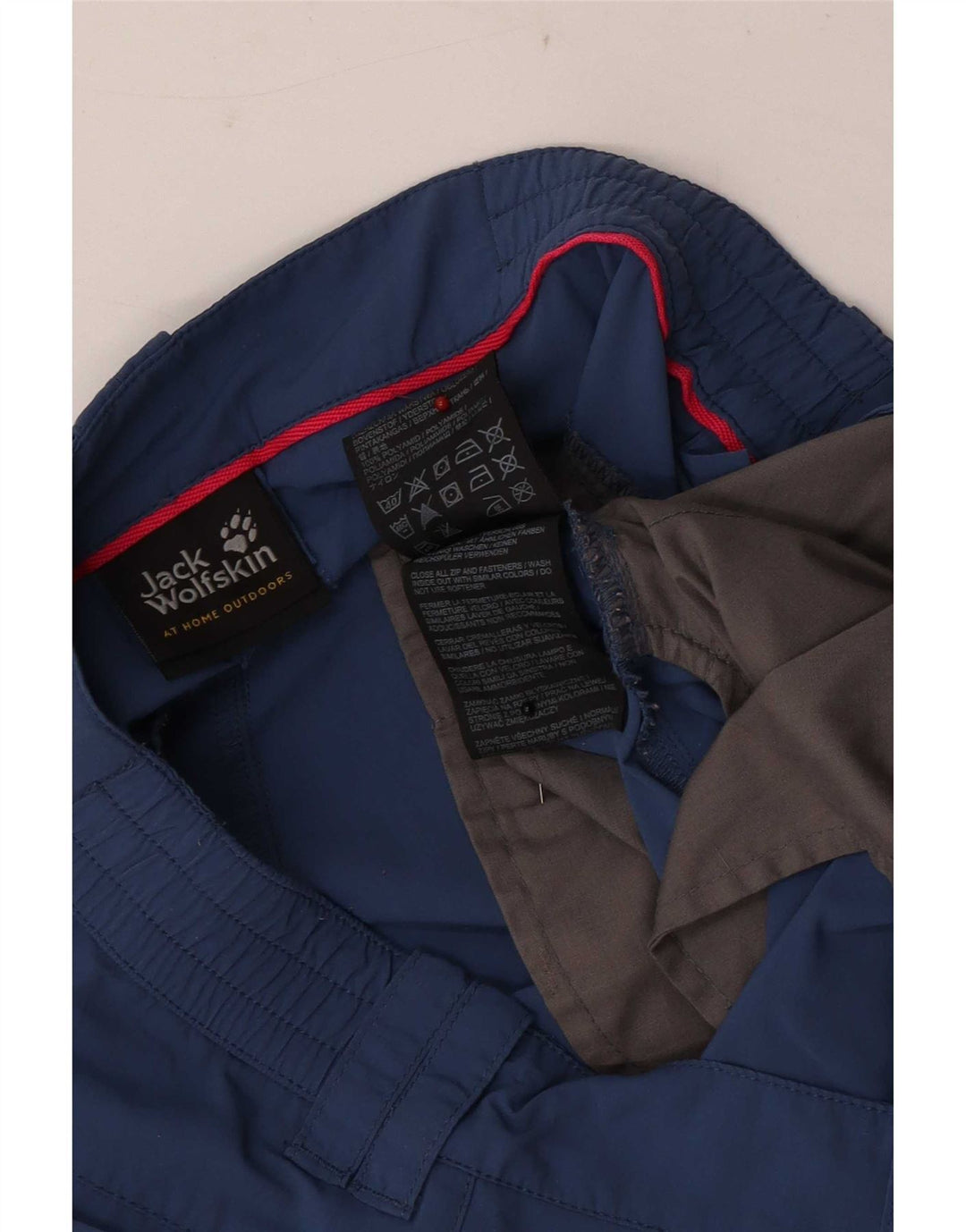Jack Wolfskin Pantalones cortos chinos para mujer UK 12 Medium W32 Poliamida azul