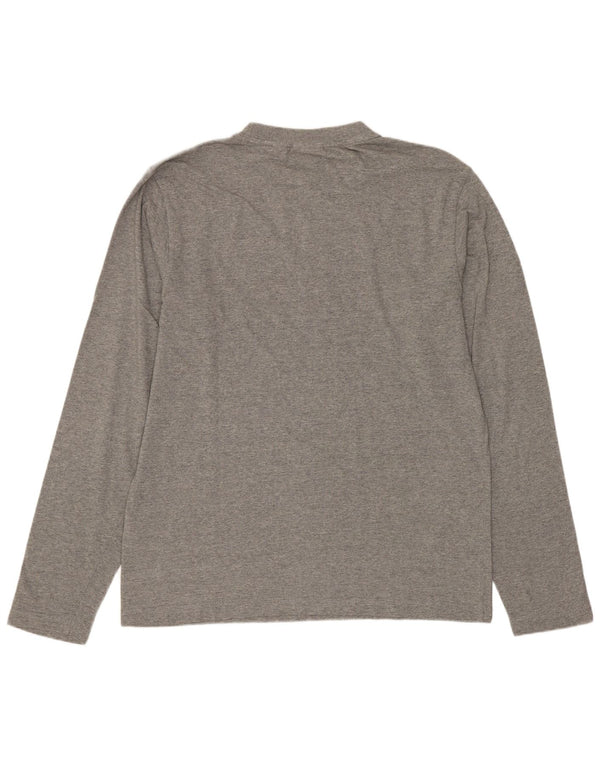 Fila Hombre Graphic Top Manga Larga Algodón Gris Medio