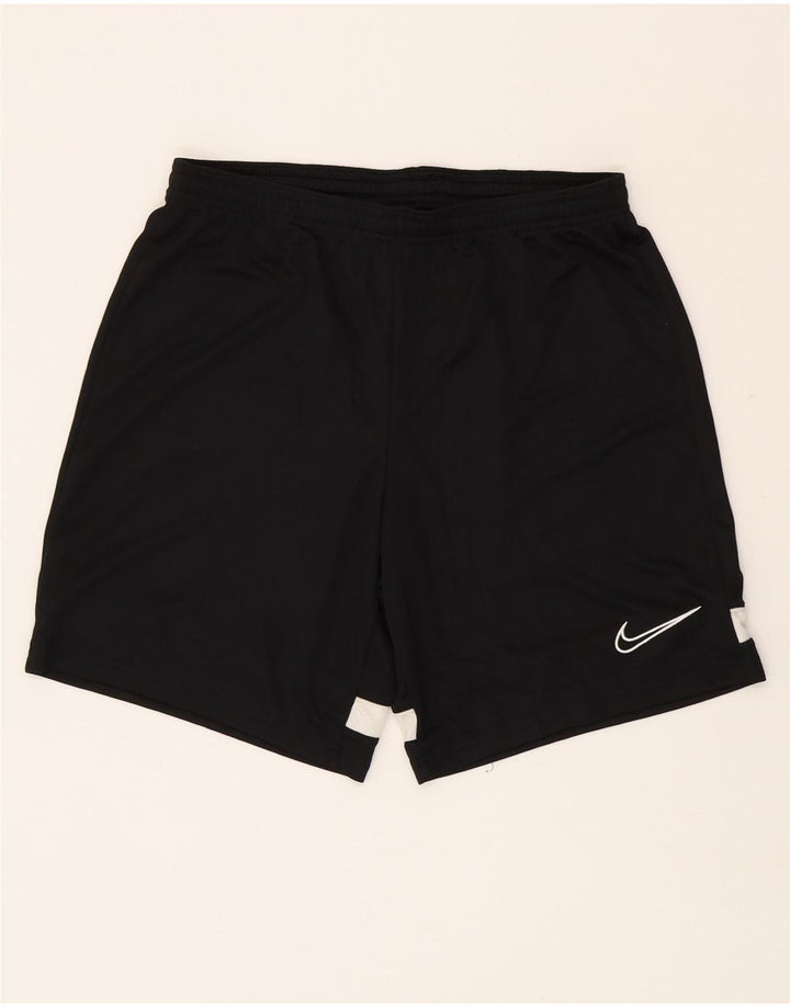 Pantalones cortos deportivos Nike Dri Fit para hombre Poliéster color block negro mediano
