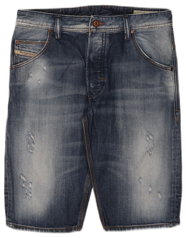 Diesel Shorts De Mezclilla Desgastados Para Hombre W29 Algodón Azul Pequeño