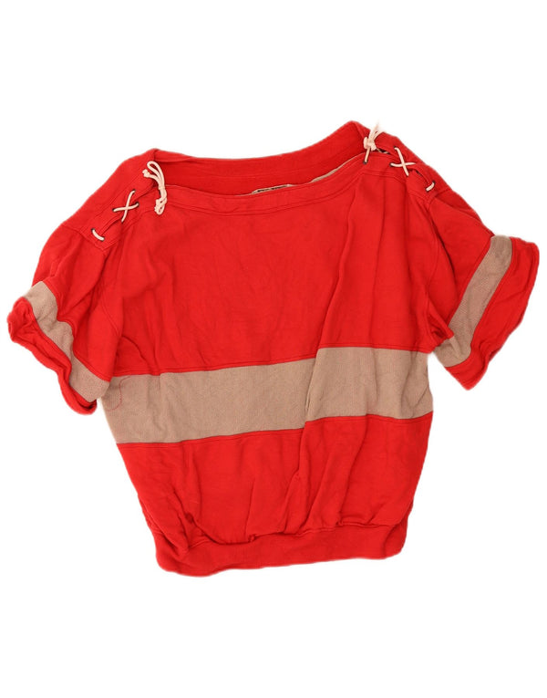 L'Uomo Sudadera corta para mujer Jumper UK 46 Large Red Colourblock