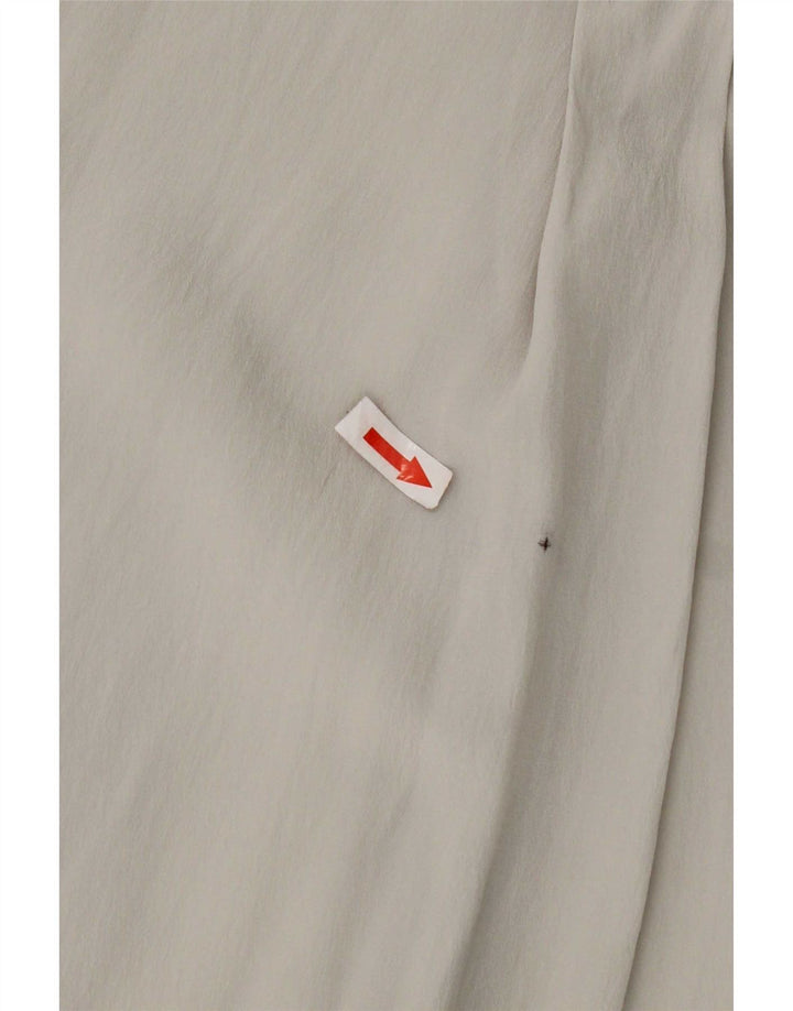 Pancaldi Blusa Camisa Mujer UK 40 XL Seda Gris