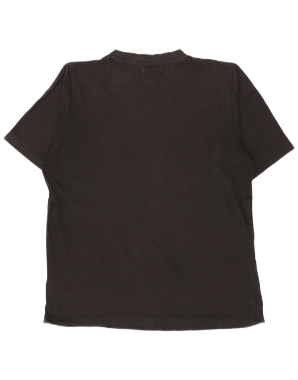 KAPPA Camiseta gráfica para hombre Top Small Black Cotton