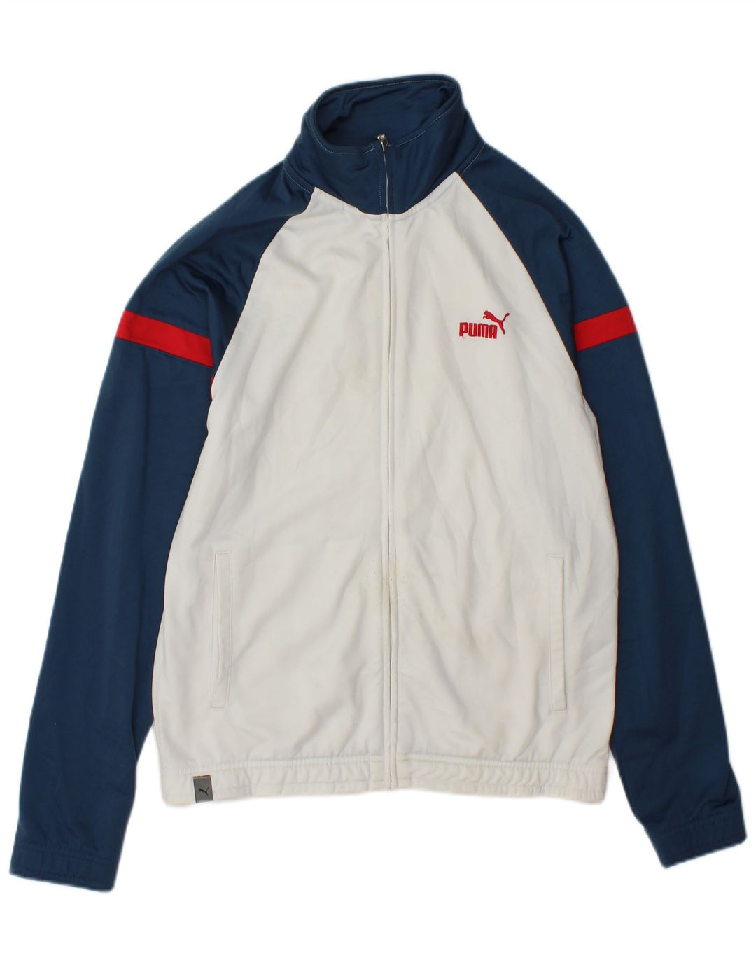 Puma Chaqueta de chándal para hombre XS White Colourblock