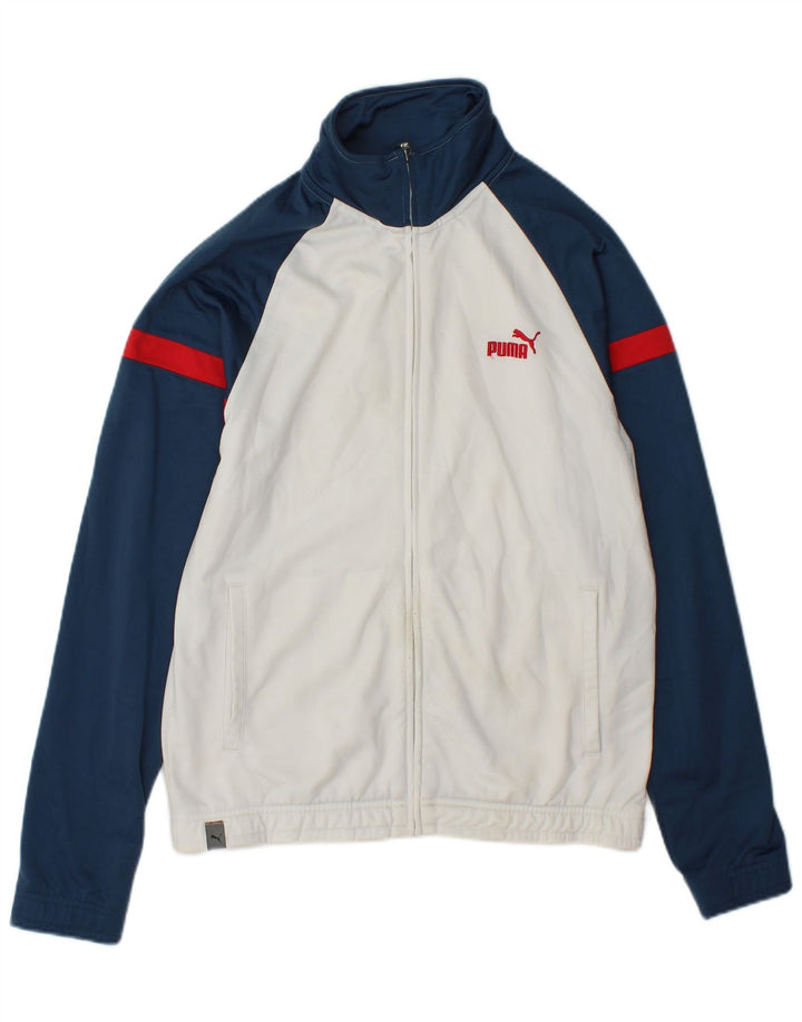 Puma Chaqueta de chándal para hombre XS White Colourblock