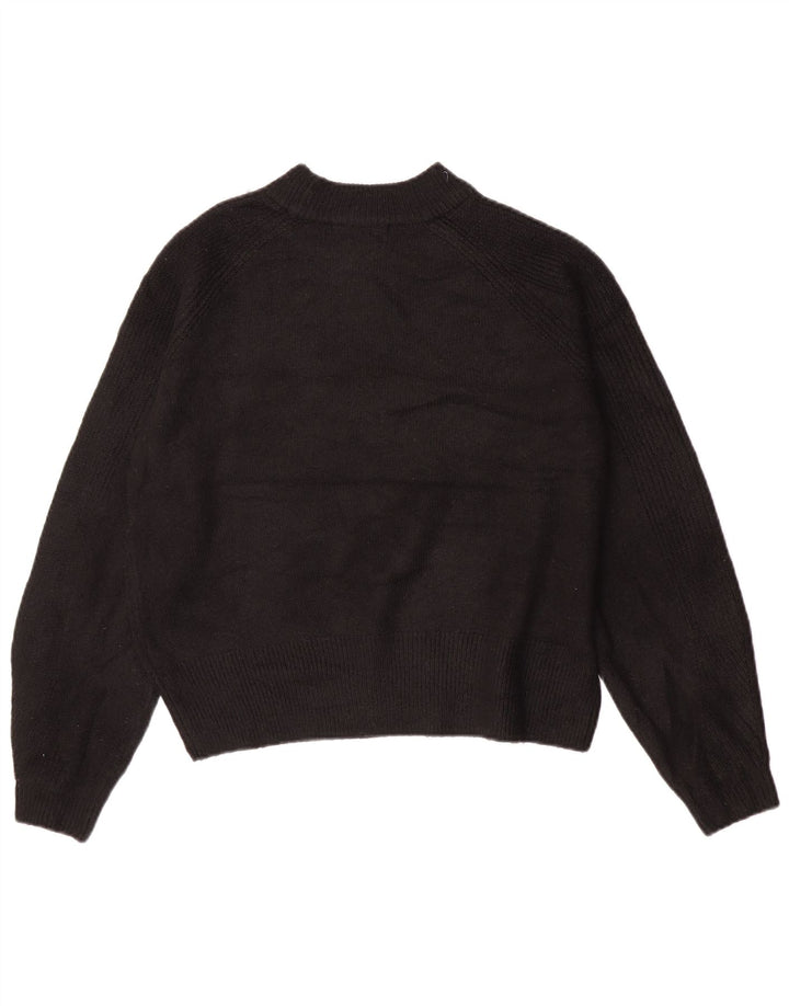 Marks & Spencer Jersey con cuello alto para mujer, talla 44, talla M, color negro