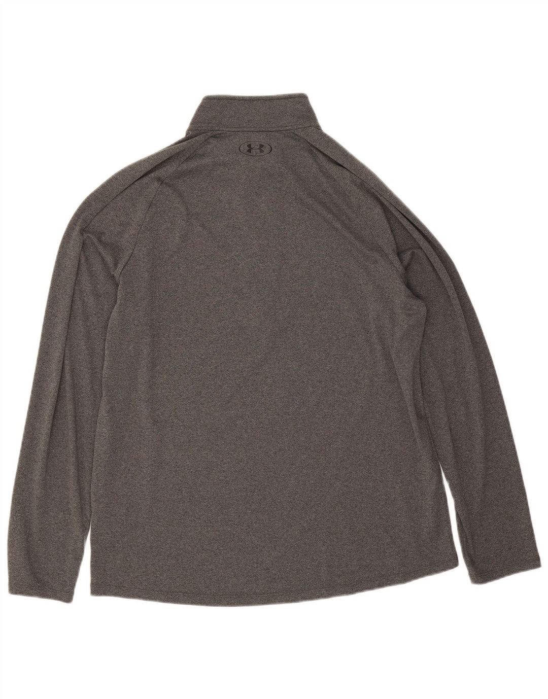 Under Armour Hombre Zip Neck Jersey Chándal Top Grande Poliéster Gris