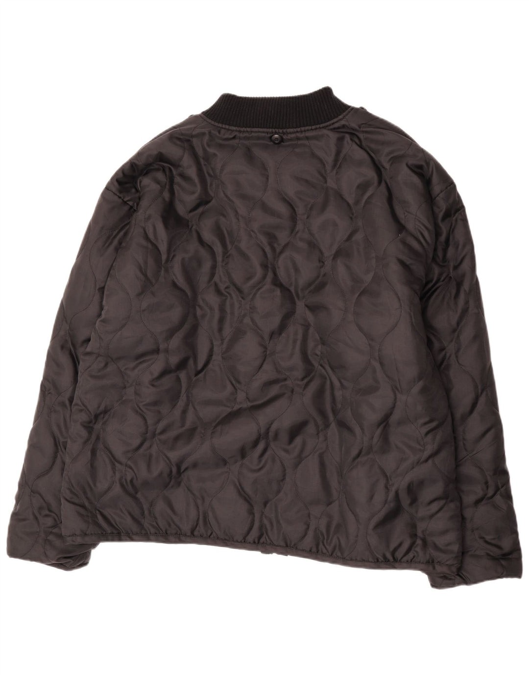 Brandit Chaqueta acolchada con forro para hombre UK 48 4XL Poliéster negro