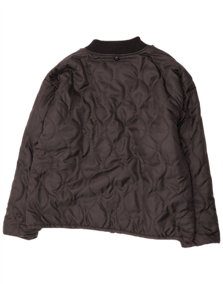 Brandit Chaqueta acolchada con forro para hombre UK 48 4XL Poliéster negro