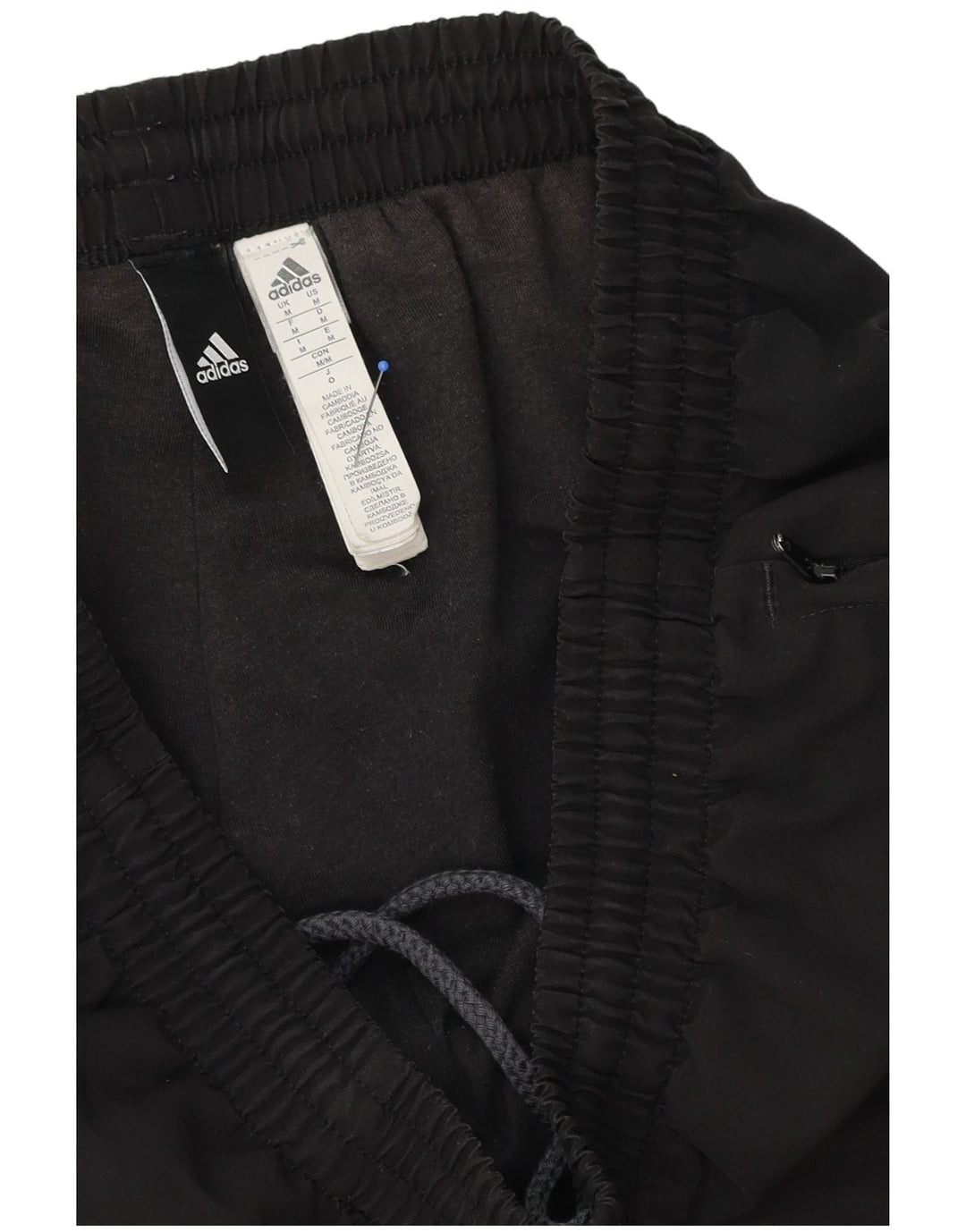 ADIDAS Pantalones de chándal para hombre Joggers Medium Negro Poliéster