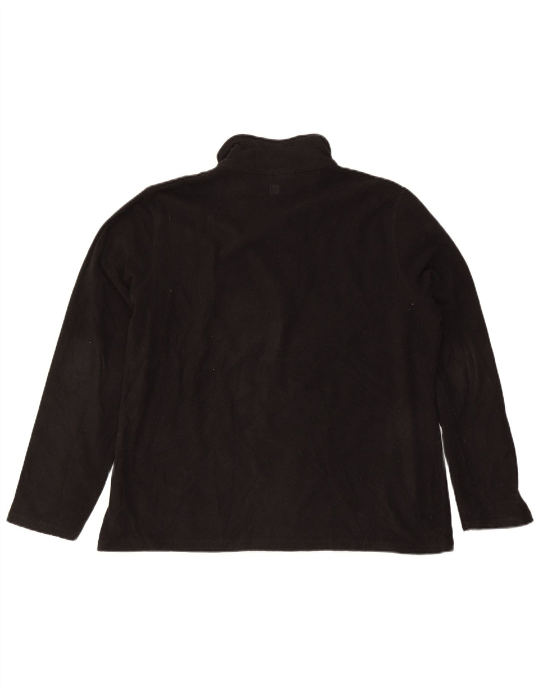 Mountain Warehouse Jersey de forro polar con cuello y cremallera para hombre XL Poliéster negro