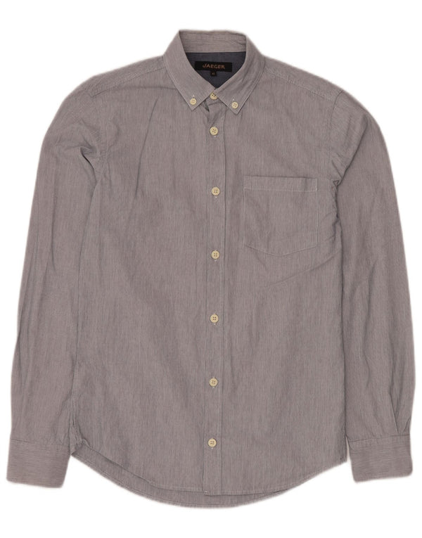 Camisa JAEGER para hombre XS Algodón a rayas azul marino