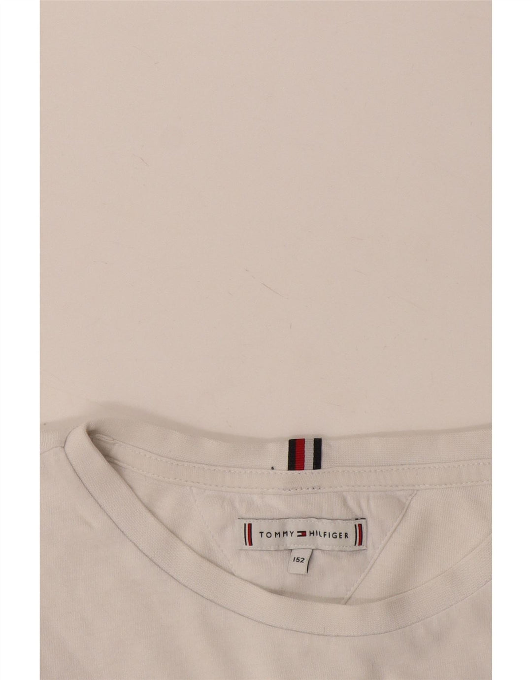 Tommy Hilfiger Camiseta gráfica de manga larga para niños 11-12 años Blanco