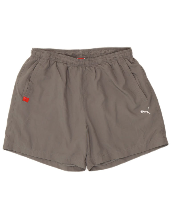 Puma Pantalones cortos deportivos para hombre XL Gris Poliéster