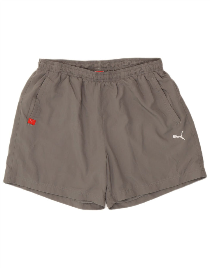 Puma Pantalones cortos deportivos para hombre XL Gris Poliéster