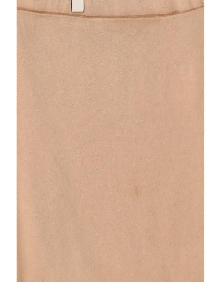 Zara Mujer Cami Top UK 10 Small Viscosa Beige
