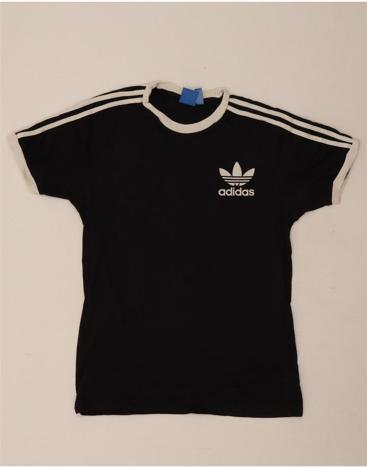 Adidas - Camiseta gráfica para hombre, talla mediana, algodón negro