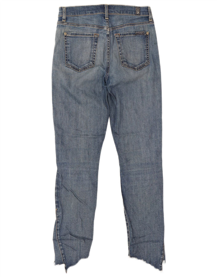7 FOR ALL MANKIND Vaqueros ajustados para mujer W26 L26 Algodón azul