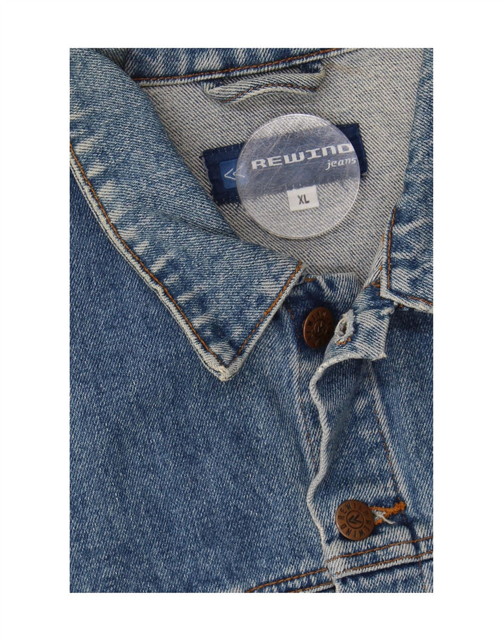 REWINO Womens Denim Jacket UK 18 XL Blue Cotton