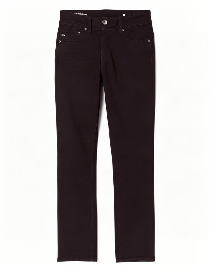Vaqueros rectos Midge Saddle de mujer G-Star W28 L30 Algodón negro