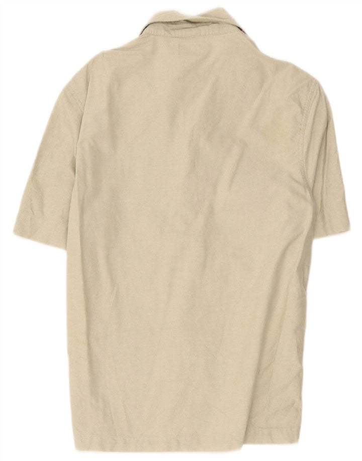 Camisa Levi's Hombre Manga Corta Small Algodón Beige