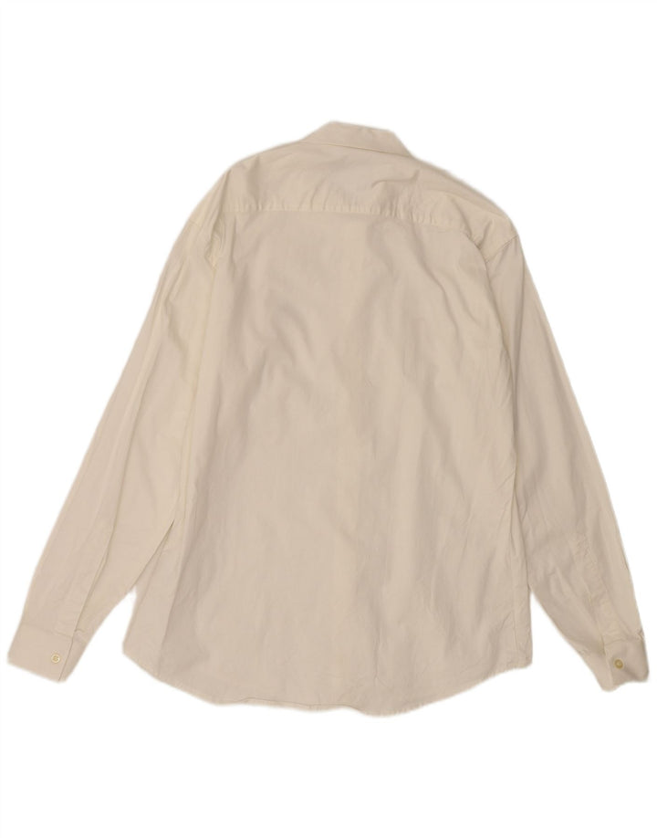 Camisa Marlboro Classics Hombre Grande Algodón Blanco