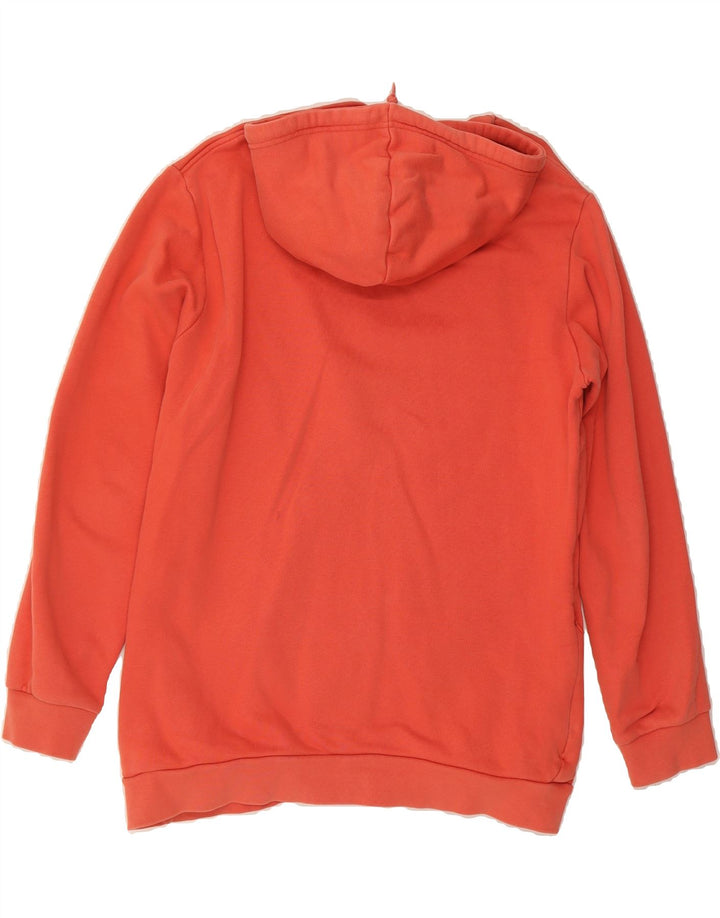 ADIDAS Mens Graphic Hoodie Jumper Large Orange Cotton Vintage Adidas and Second-Hand Adidas from Messina Hembry 