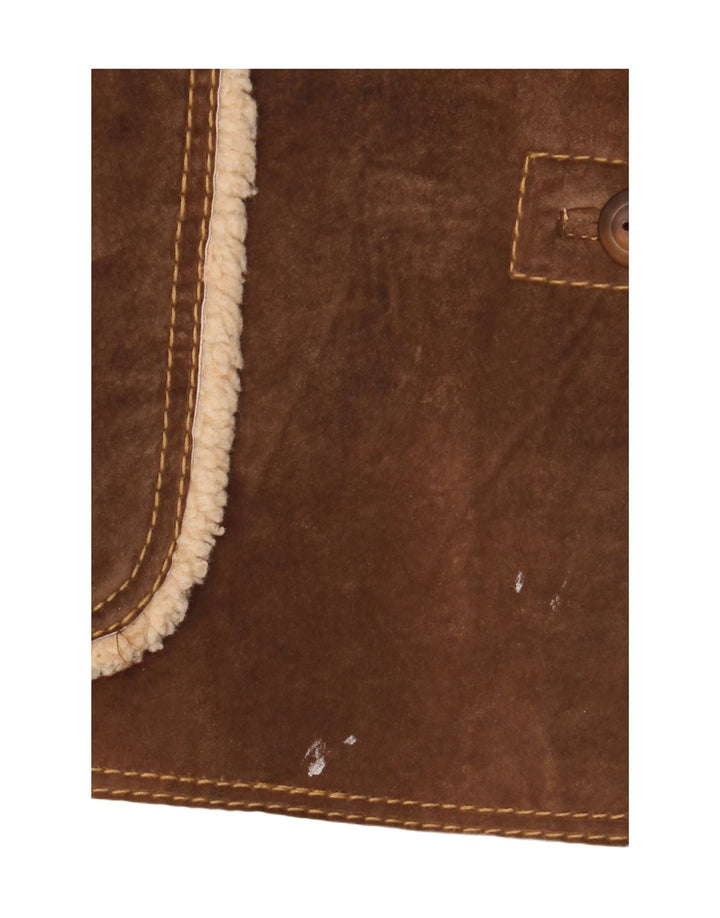 Chaqueta Conbipel Mujer Shearling IT 48 XL Cuero Marrón