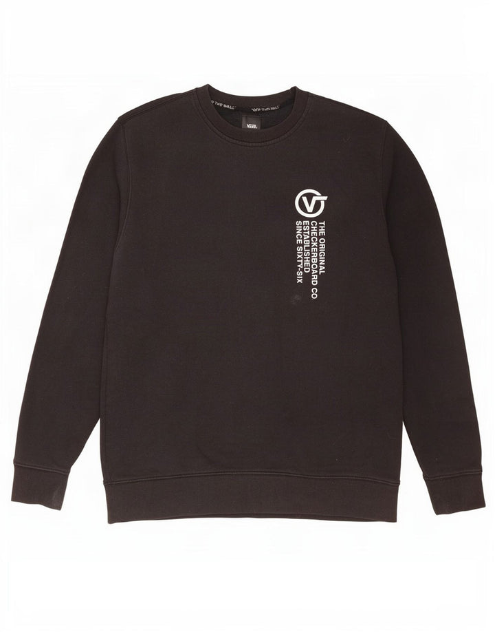 Vans Hombre Sudadera Gráfica Jumper Medium Negro Algodón