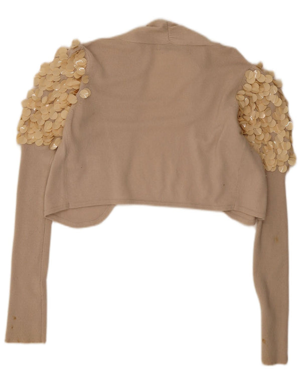Jersey Bolero Reiss para mujer UK 44 Viscosa beige mediana