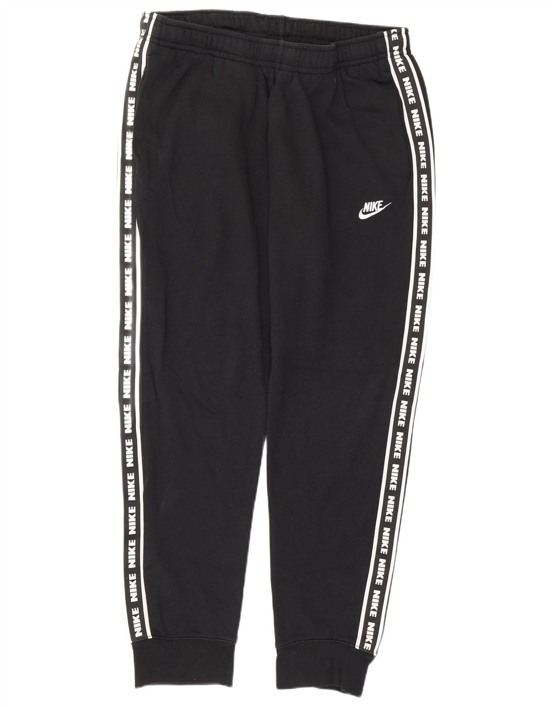 NIKE Mujer Graphic Chándal Pantalones Joggers UK 46 Grande Negro Algodón