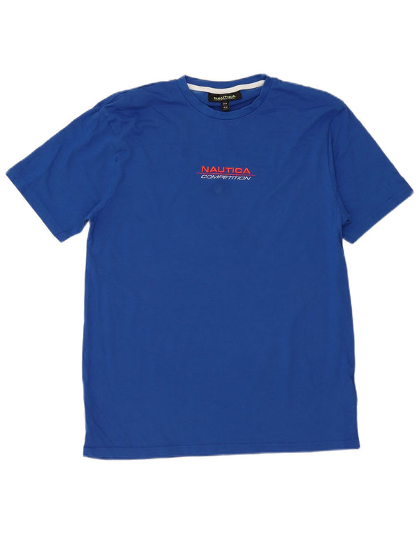Nautica Camiseta gráfica para hombre Top Algodón azul medio