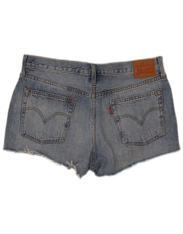 Levi's Mujer 501 Shorts Vaqueros W32 Algodón Azul Medio