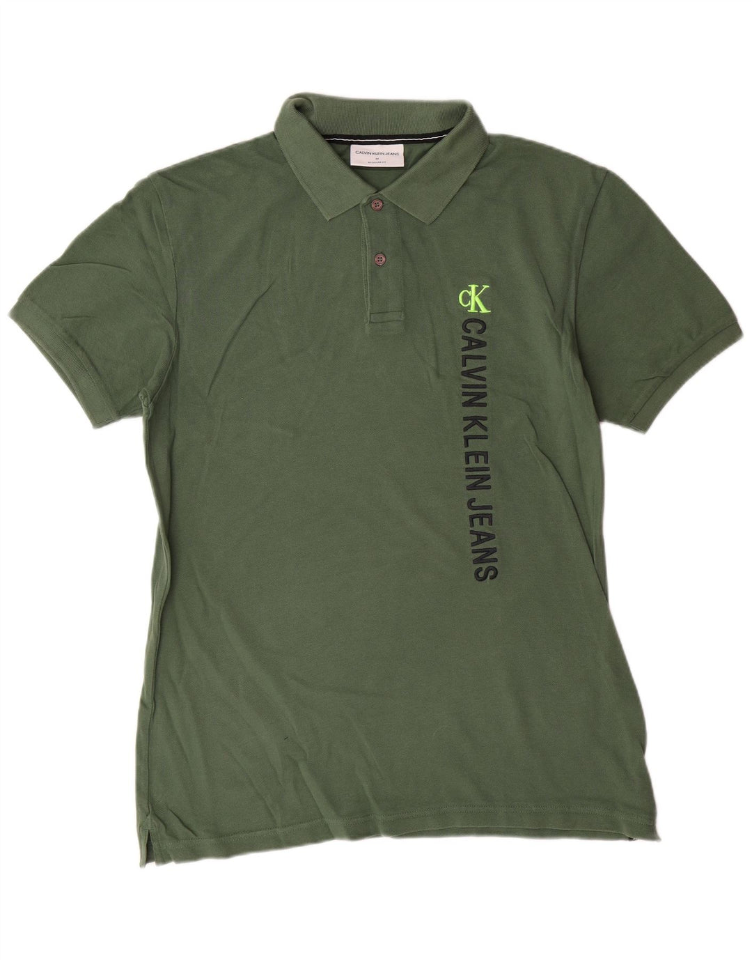 CALVIN KLEIN JEANS Polo gráfico de ajuste regular para hombre Algodón caqui medio