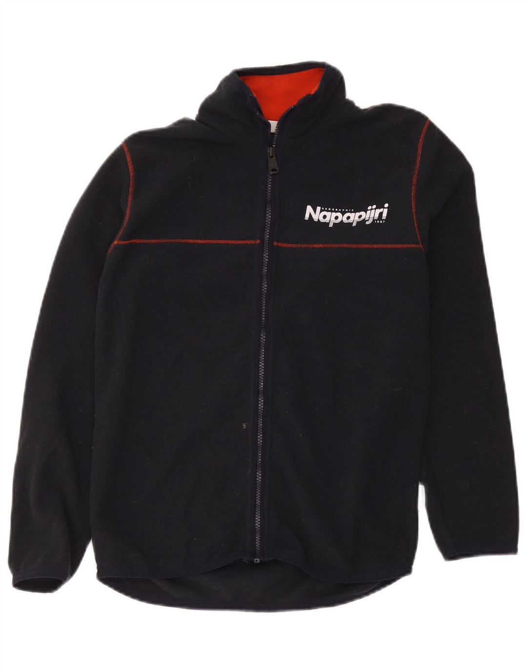Napapijri Chaqueta polar gráfica para niño 13-14 años Negro Poliéster