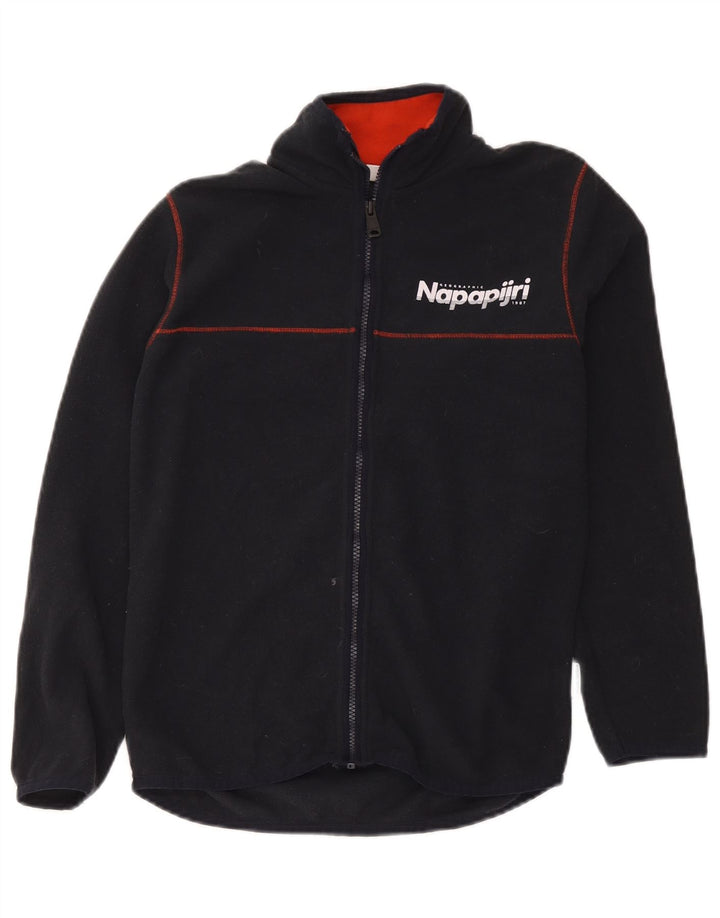 Napapijri Chaqueta polar gráfica para niño 13-14 años Negro Poliéster