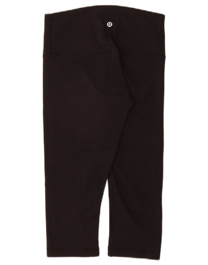 LULULEMON Leggings Capri para Mujer US 6 Mediano Negro Nylon
