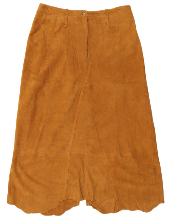 Conbipel Falda acampanada de cintura alta para mujer IT 48 XL W32 Cuero marrón